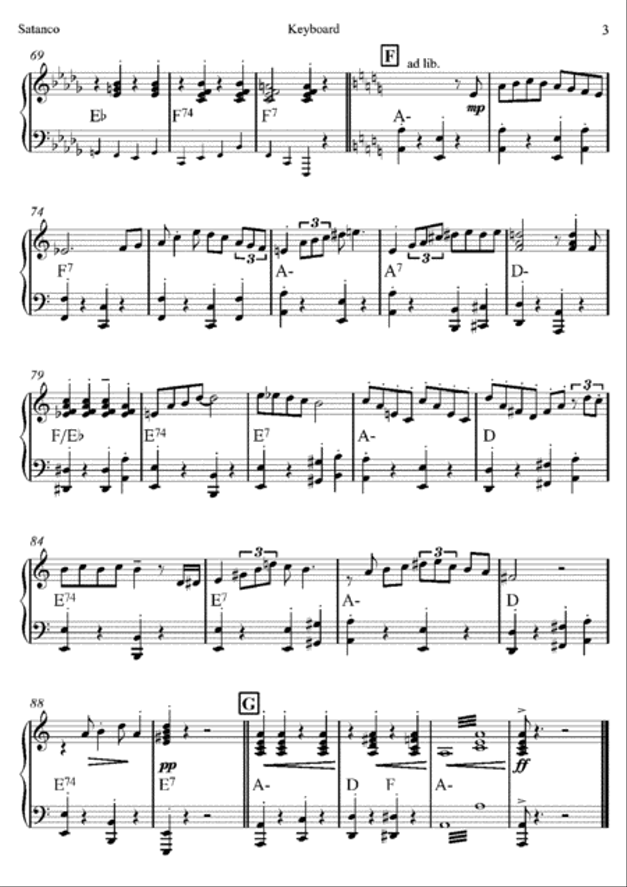Satanco Jazz Ensemble scores gallery preview page 5