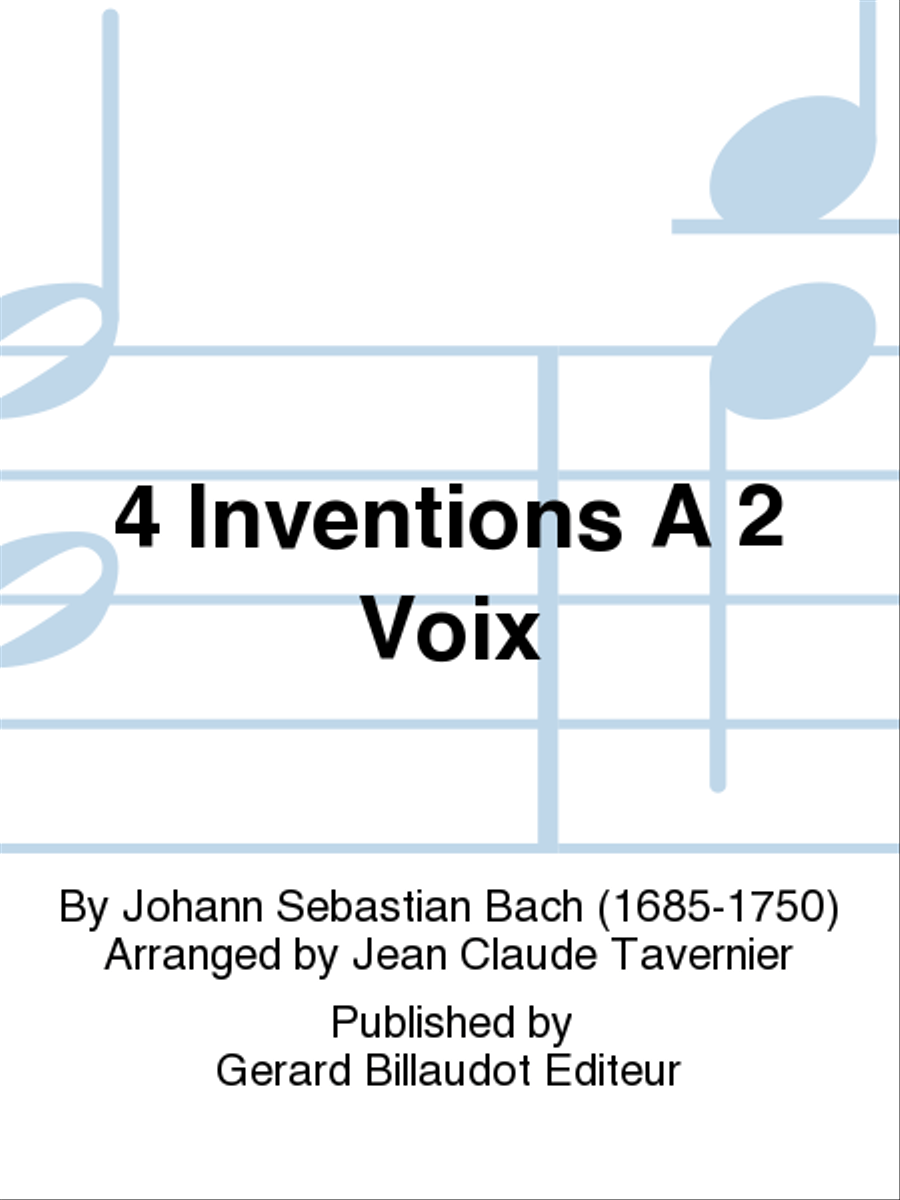 4 Inventions a 2 Voix Drums scores gallery preview page 1