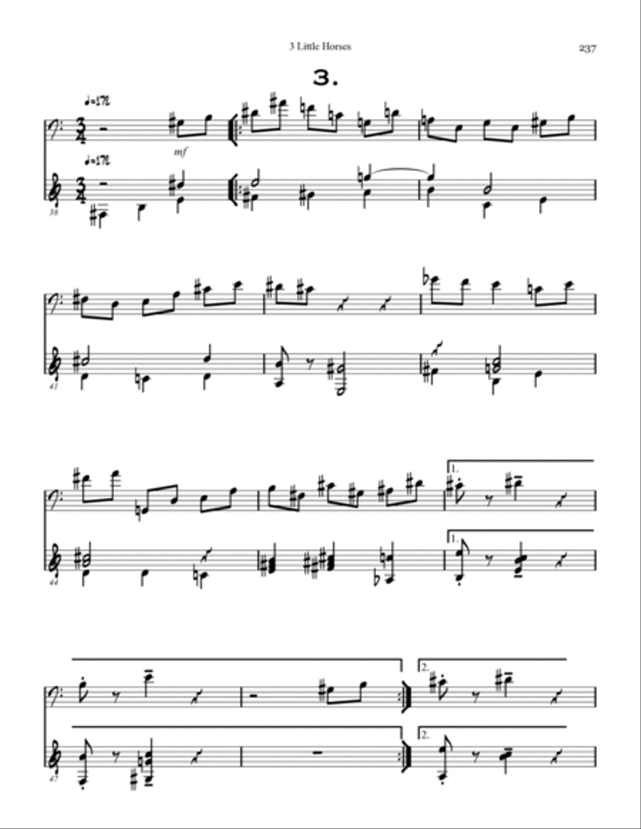 Three Little Horses Small Ensemble scores gallery preview page 5
