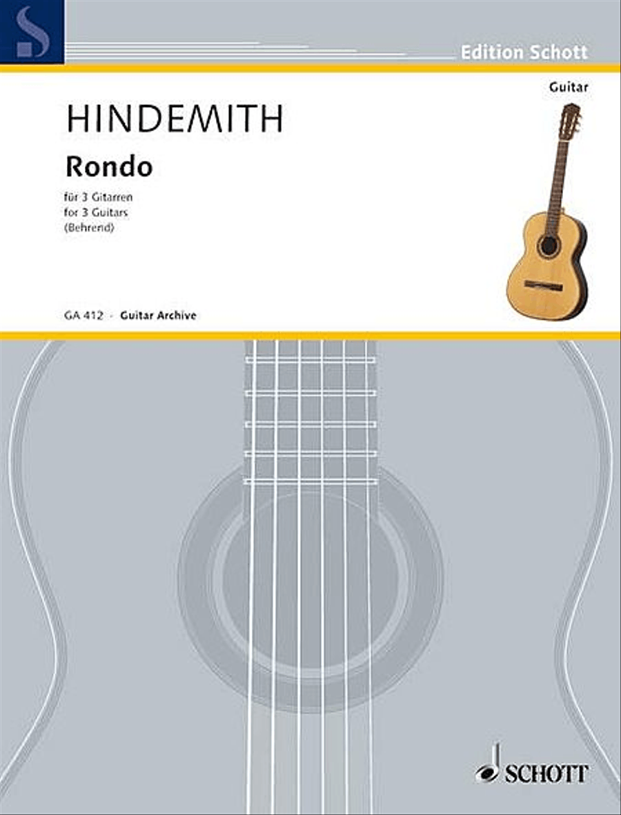 Rondo for Three Guitars Acoustic Guitar scores gallery preview page 1