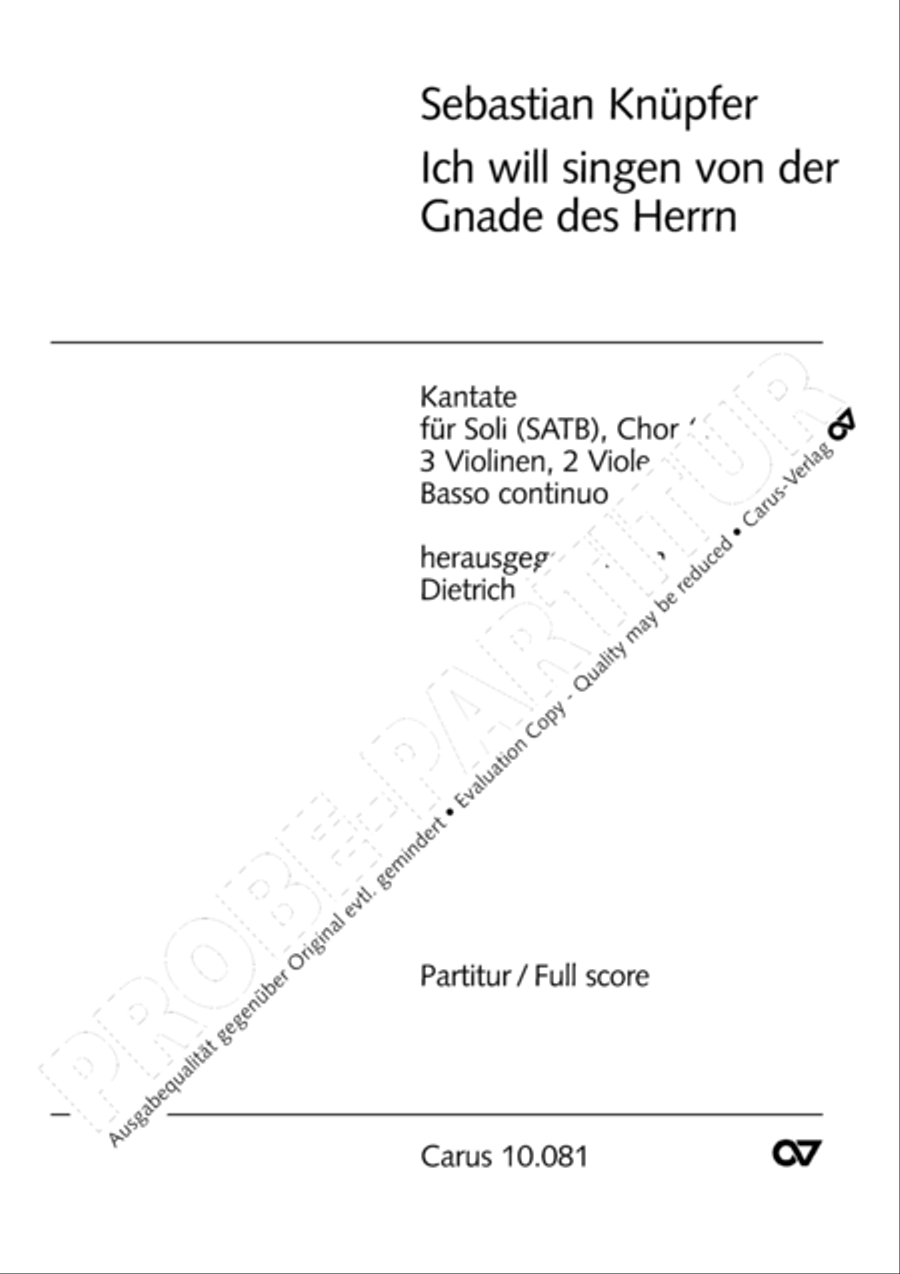 Ich will singen von der Gnade 4-Part scores gallery preview page 4