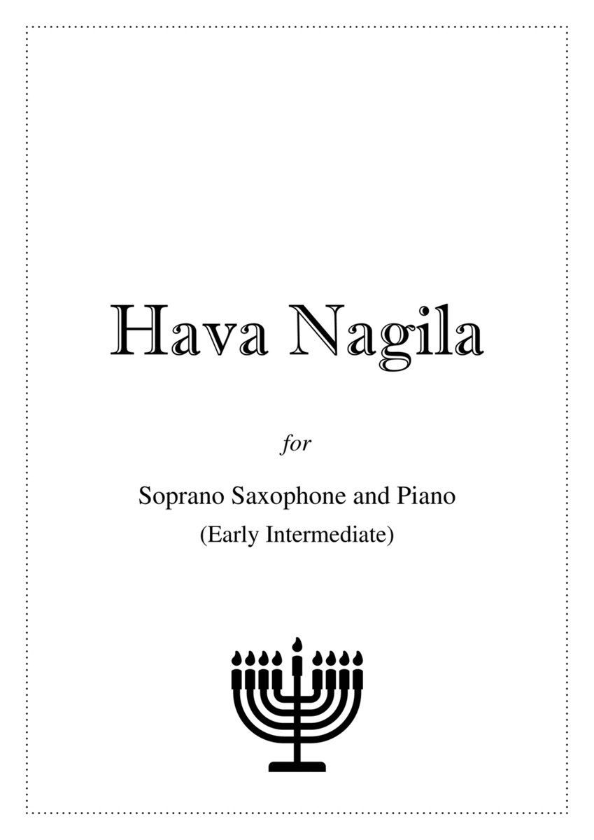 Hava Nagila - Soprano Saxophone and Piano image number null