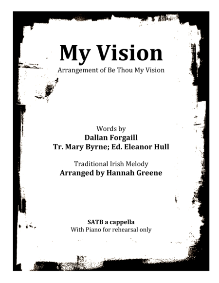 My Vision by Mary E. Byrne Choir - Digital Sheet Music