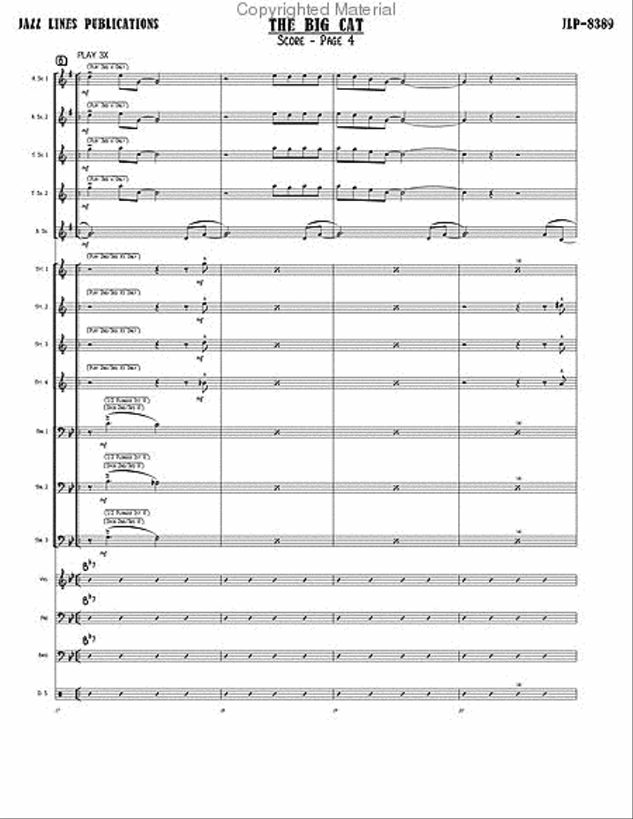 The Big Cat Big Band scores gallery preview page 7