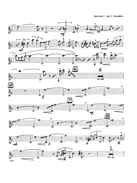 Hourglass - 1st Bb Tenor Saxophone