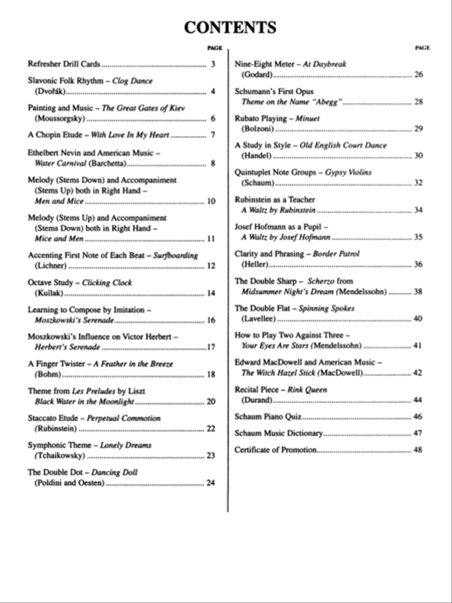 Piano Course F - The Brown Book (revised) Piano Method scores gallery preview page 2