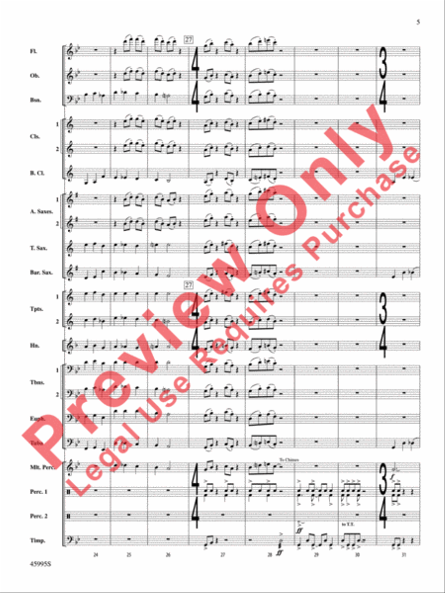 Kaboom! Concert Band scores gallery preview page 6