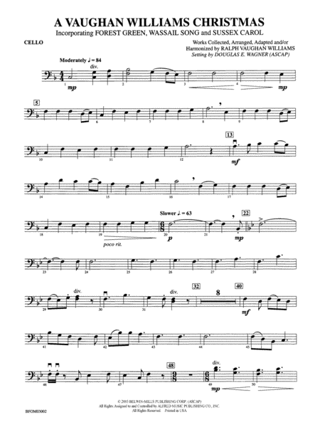 A Vaughan Williams Christmas: Cello