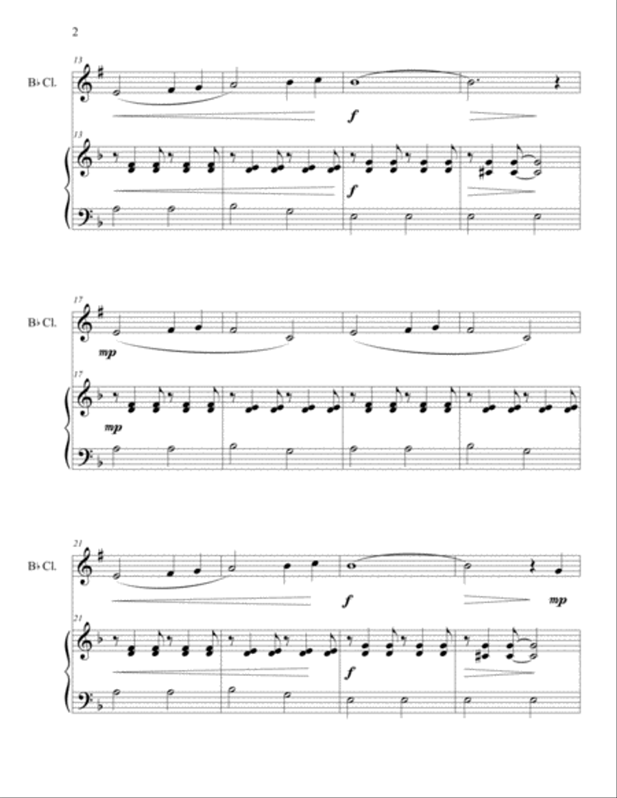 October Wind Clarinet Solo scores gallery preview page 3