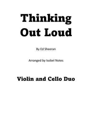 Book cover for Thinking Out Loud