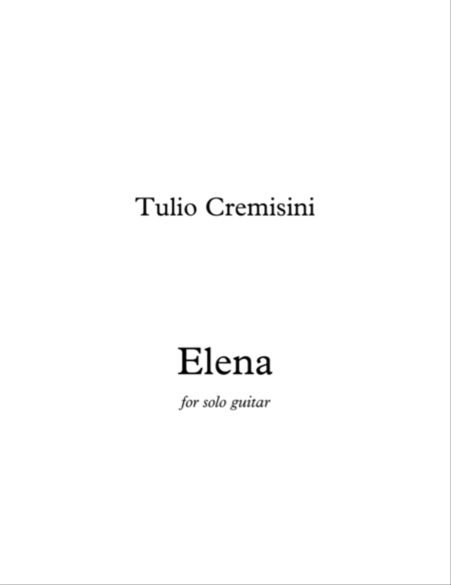 Elena Elena Electric Guitar scores gallery preview page 1