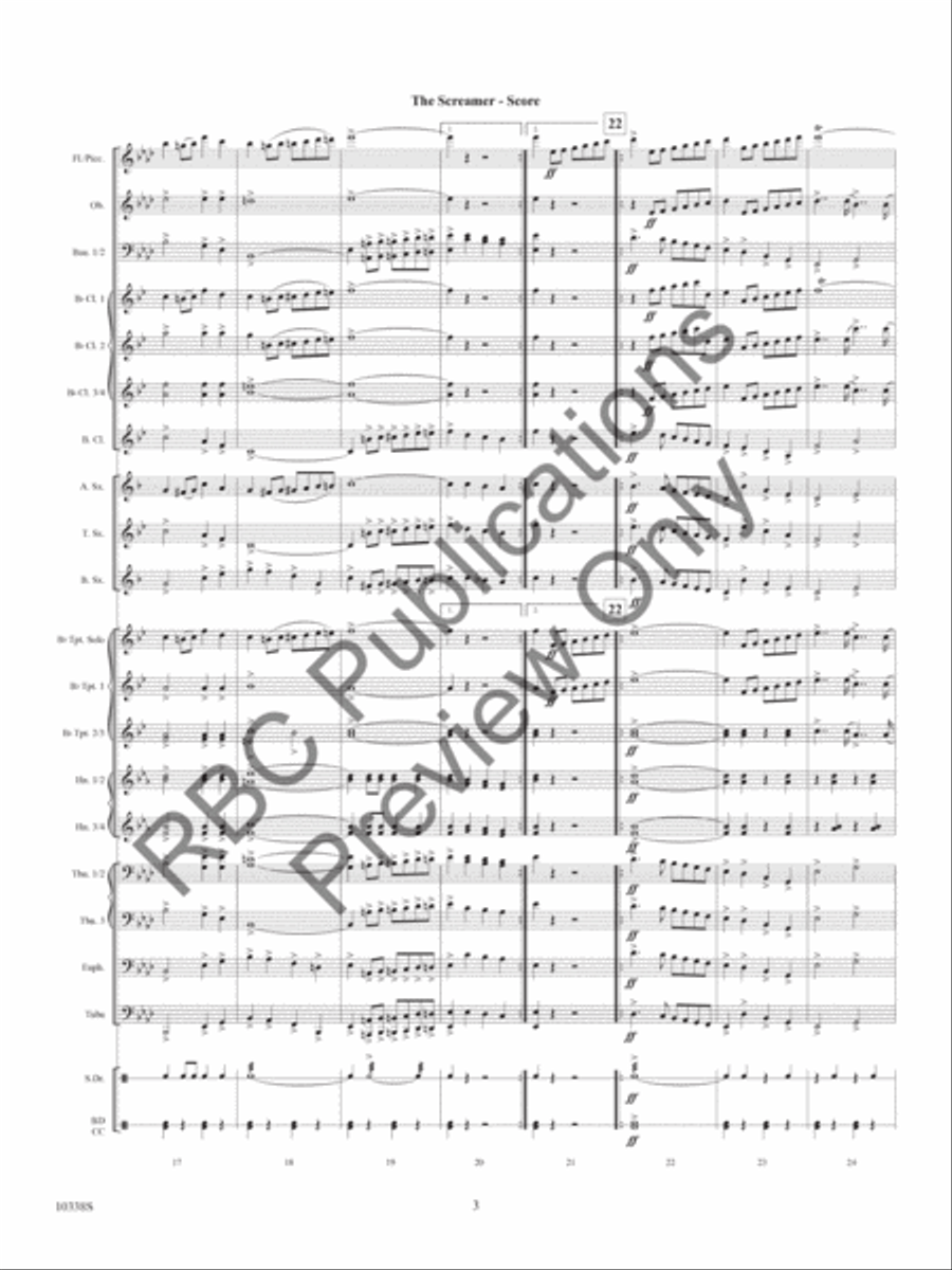 The Screamer The Screamer Concert Band scores gallery preview page 6