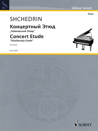Book cover for Concert Etude "Tchaikovsky Etude"