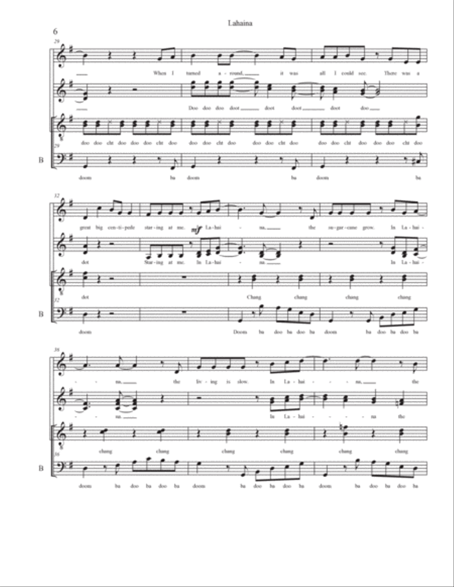 Lahaina 4-Part scores gallery preview page 6