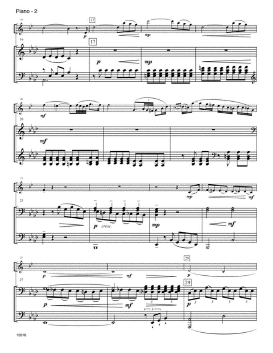 Adagio From The Pathetique Sonata (Themes From Movement II, No. 8, Op. 13) B-Flat Clarinet scores gallery preview page 3