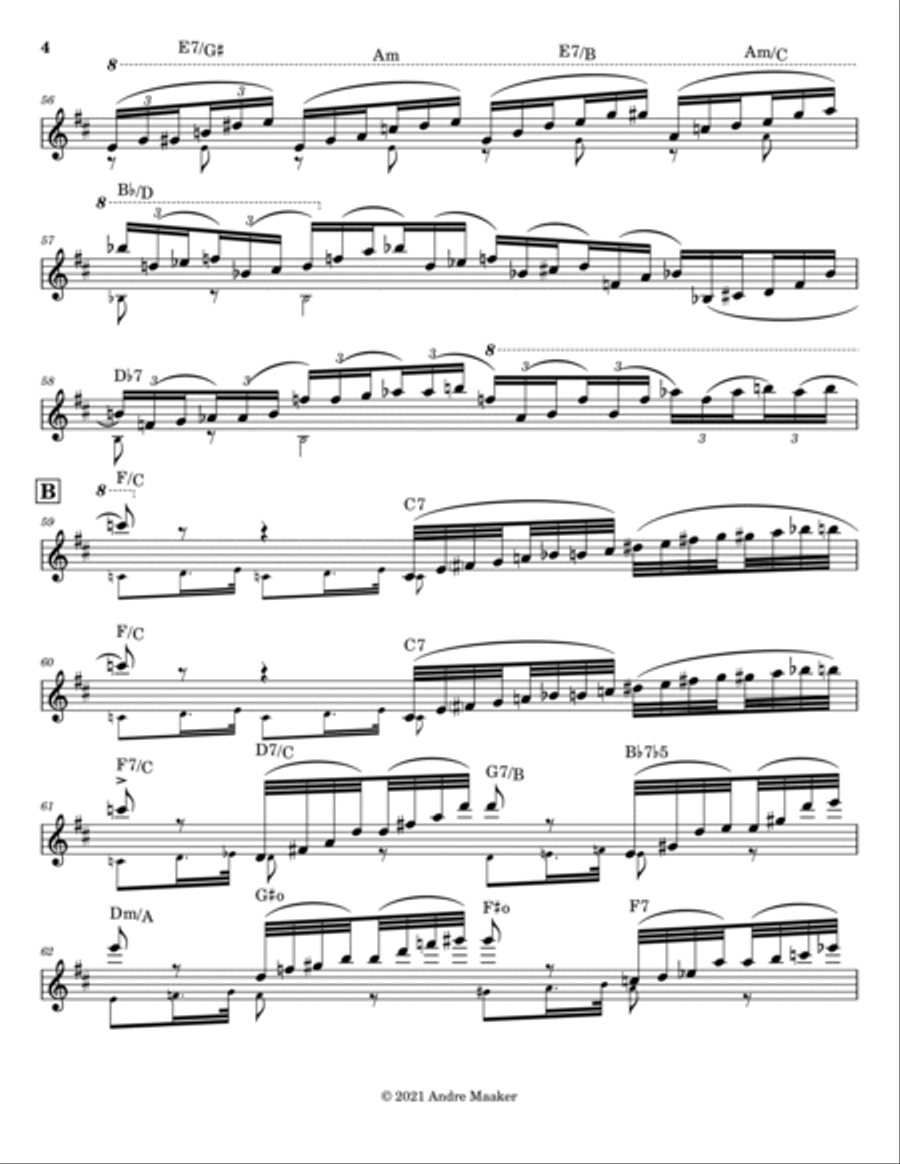 P.I.Tchaikovsky - Violin Concerto in D, op. 35 (I - allegro moderato) - lead sheet Violin Solo scores gallery preview page 4