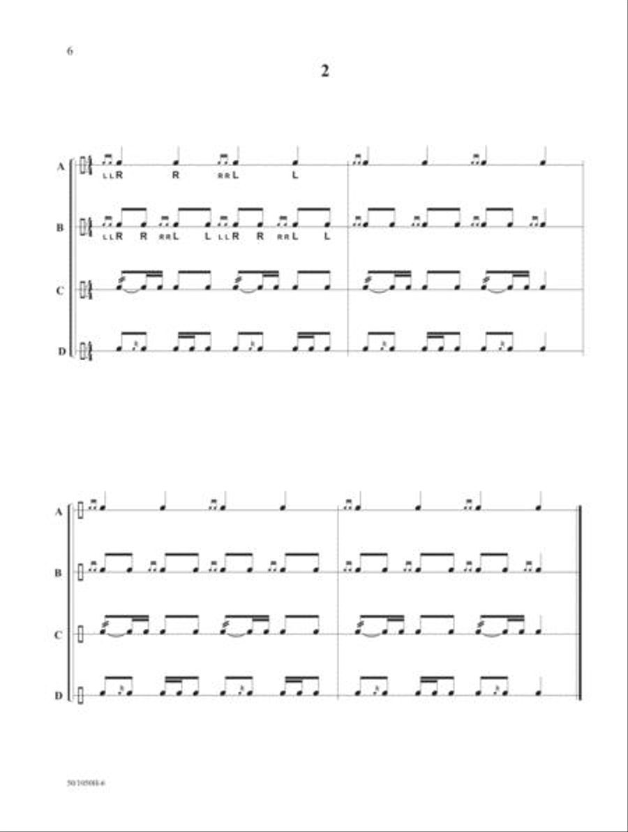 Technicises For Band Percussion Percussion scores gallery preview page 6