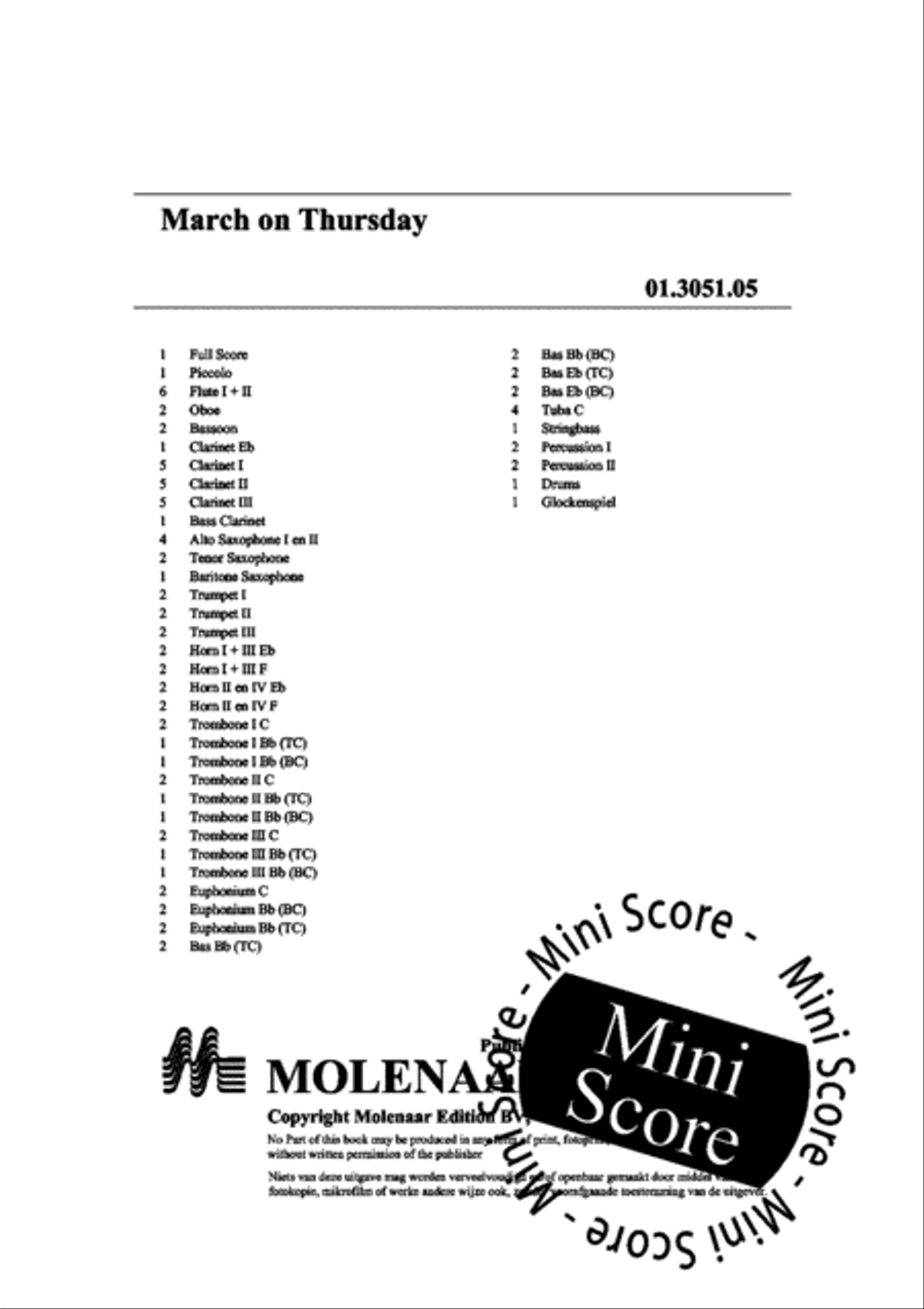 March on Thursday Concert Band scores gallery preview page 4