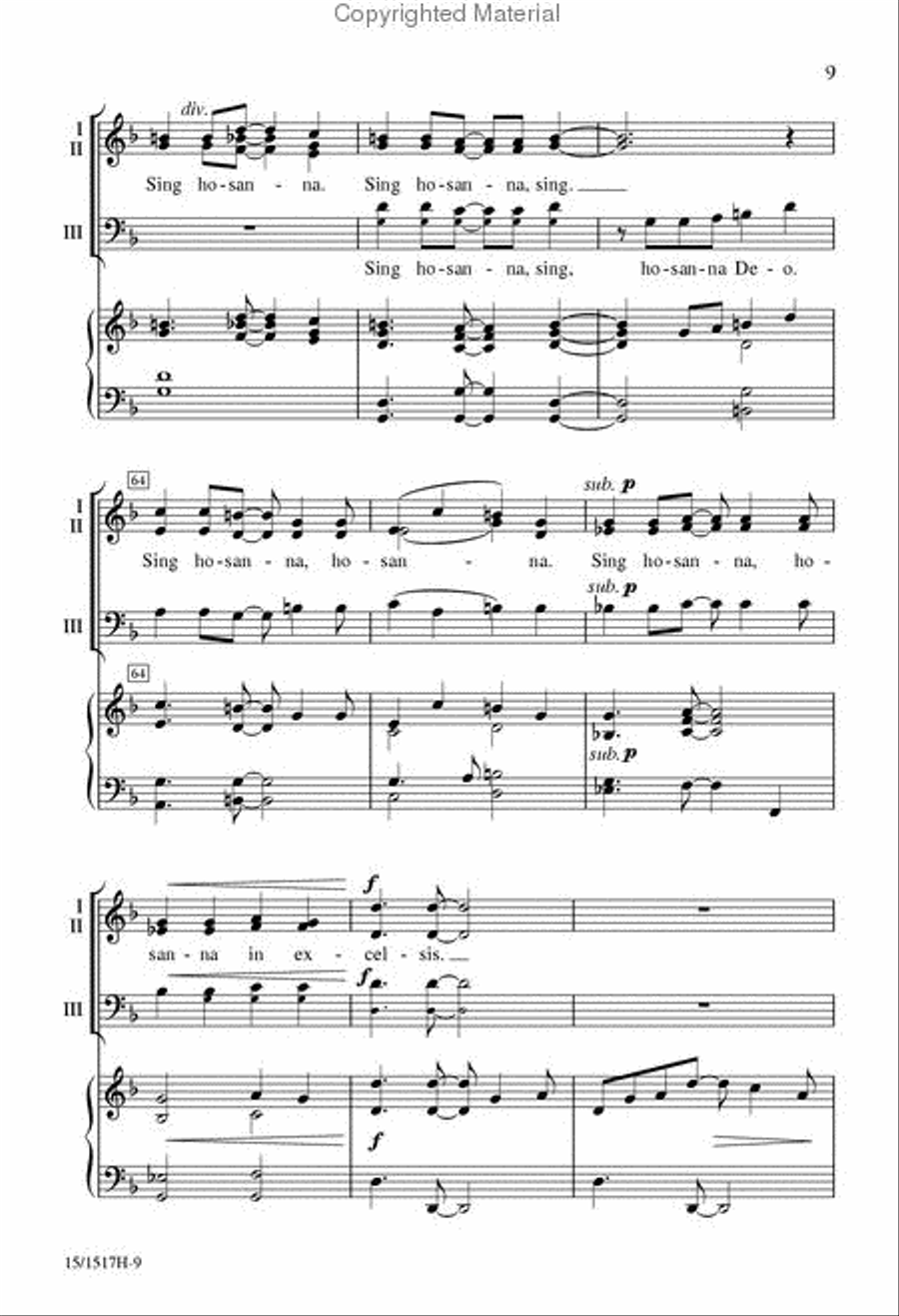 Festival Hosanna 4-Part scores gallery preview page 9