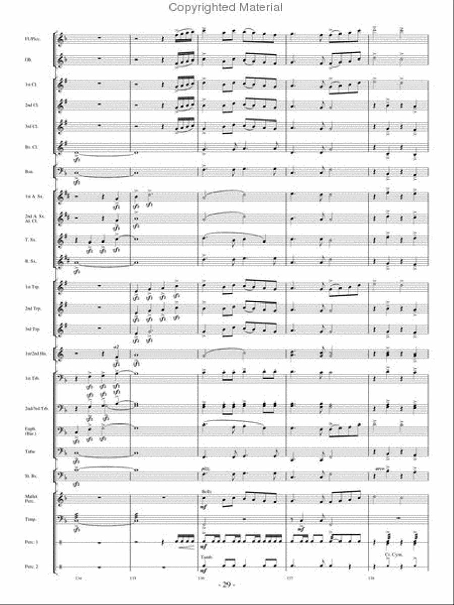 Make A Joyful Noise Concert Band scores gallery preview page 28