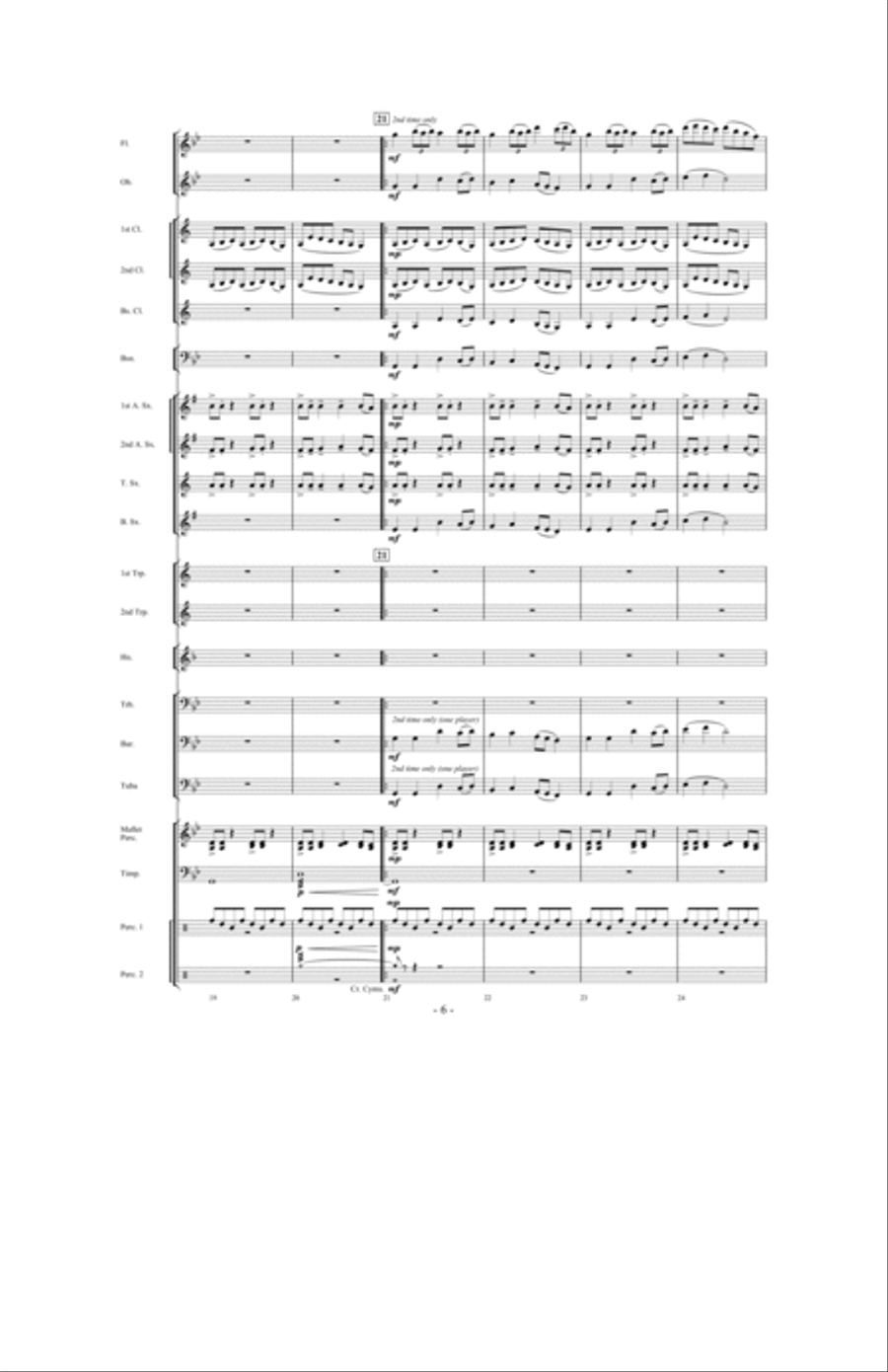 Legend of the Queen Anne's Revenge Concert Band scores gallery preview page 5
