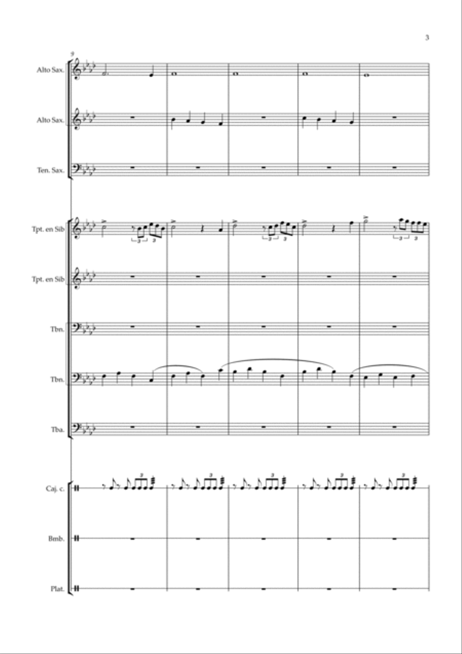 La carbonerilla La carbonerilla Marching Band scores gallery preview page 3