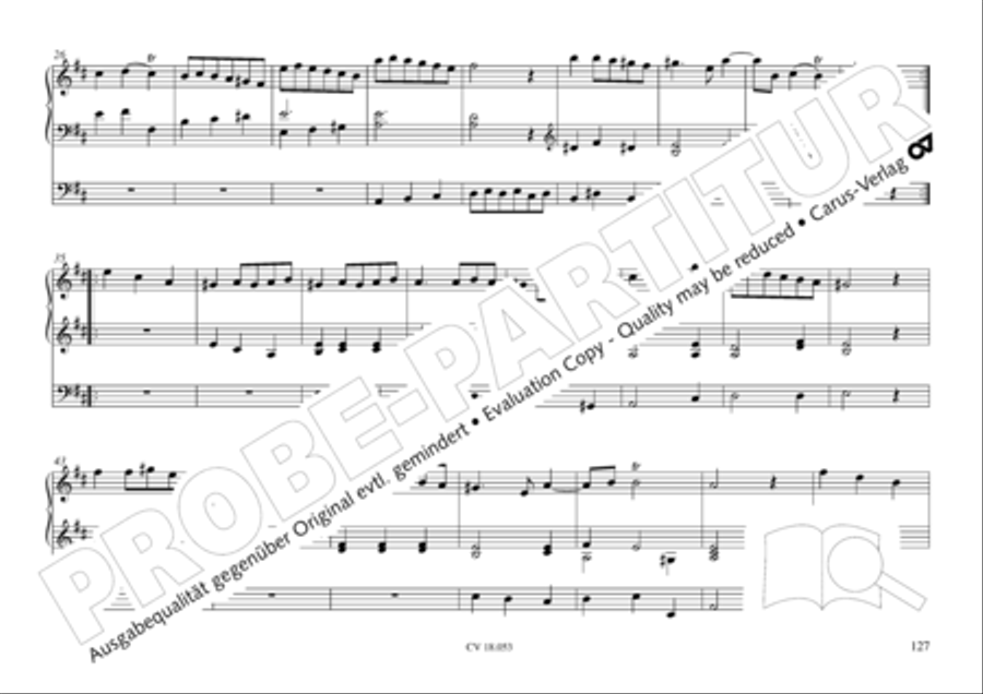 Das Husumer Orgelbuch von 1758 Organ Solo scores gallery preview page 128