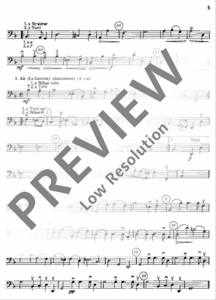 Le Bourgeois Gentilhomme Double Bass scores gallery preview page 6
