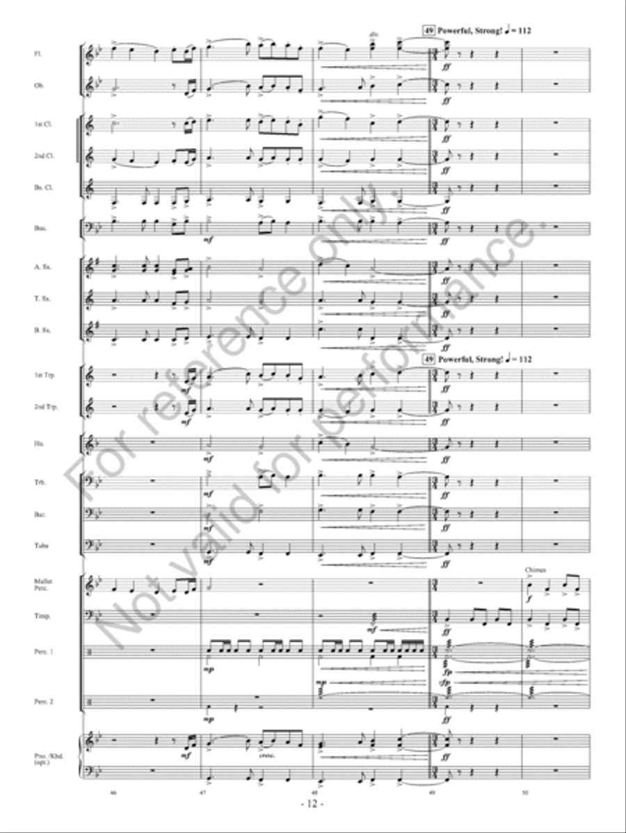 Call Of Champions Concert Band scores gallery preview page 13