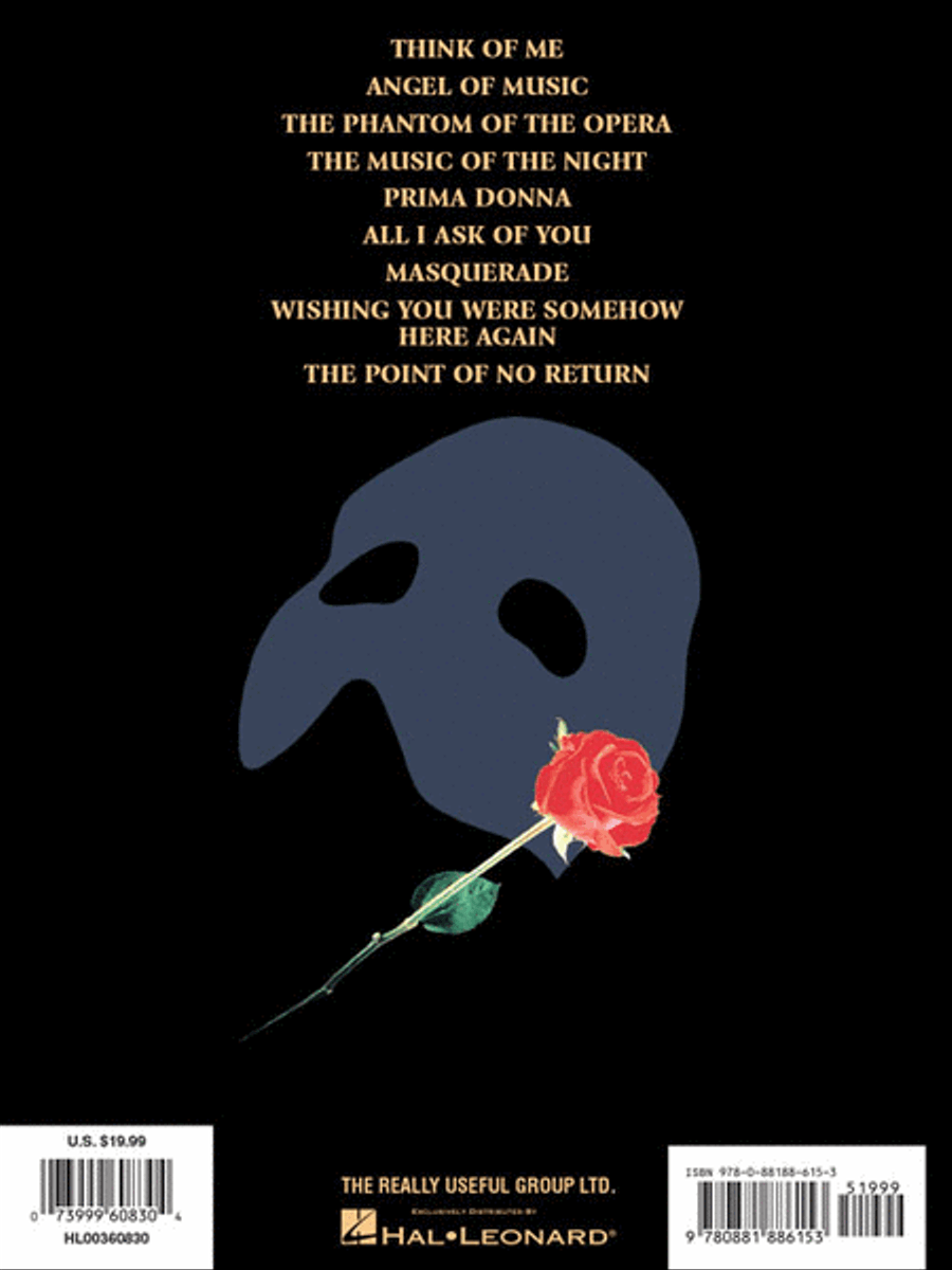 Phantom of the Opera – Souvenir Edition Piano, Vocal scores gallery preview page 6