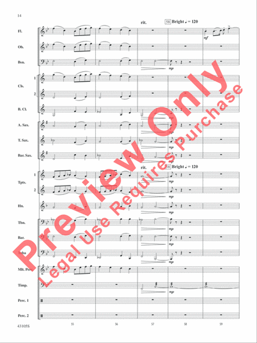 Cheyenne Cheyenne Concert Band scores gallery preview page 14