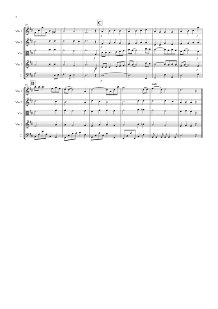 Shenandoah for String Quartet String Quartet scores gallery preview page 2