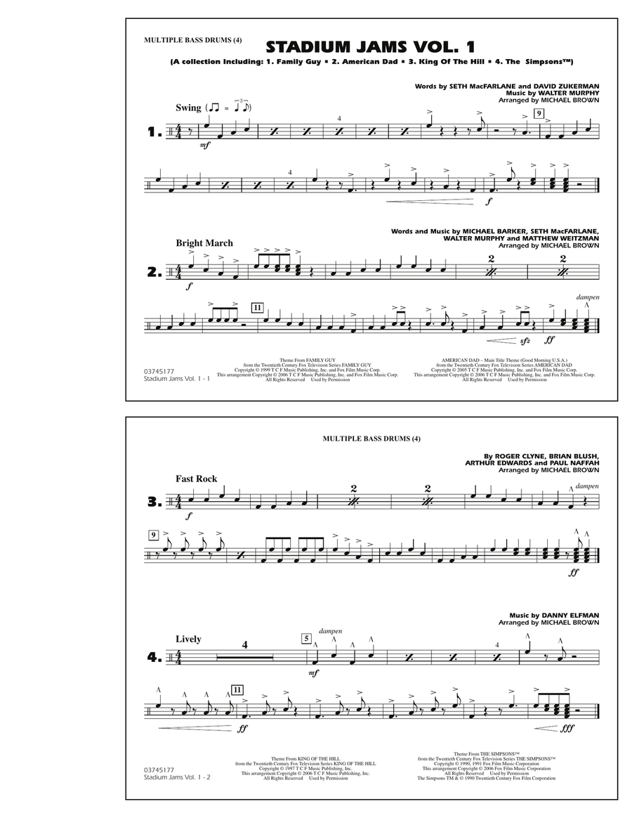 Stadium Jams - Vol. 1 - Multiple Bass Drums