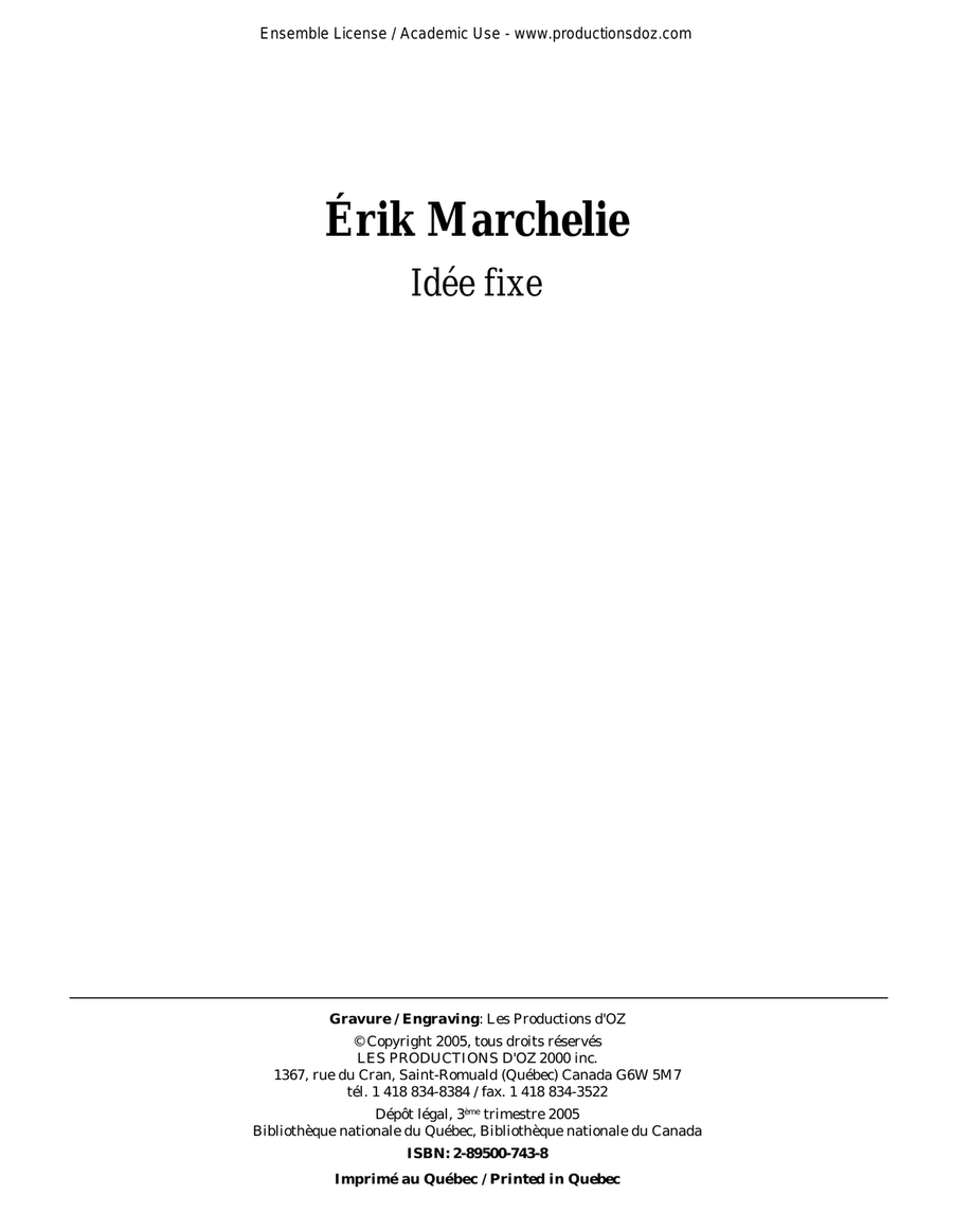 Idée fixe Idée fixe Classical Guitar scores gallery preview page 1