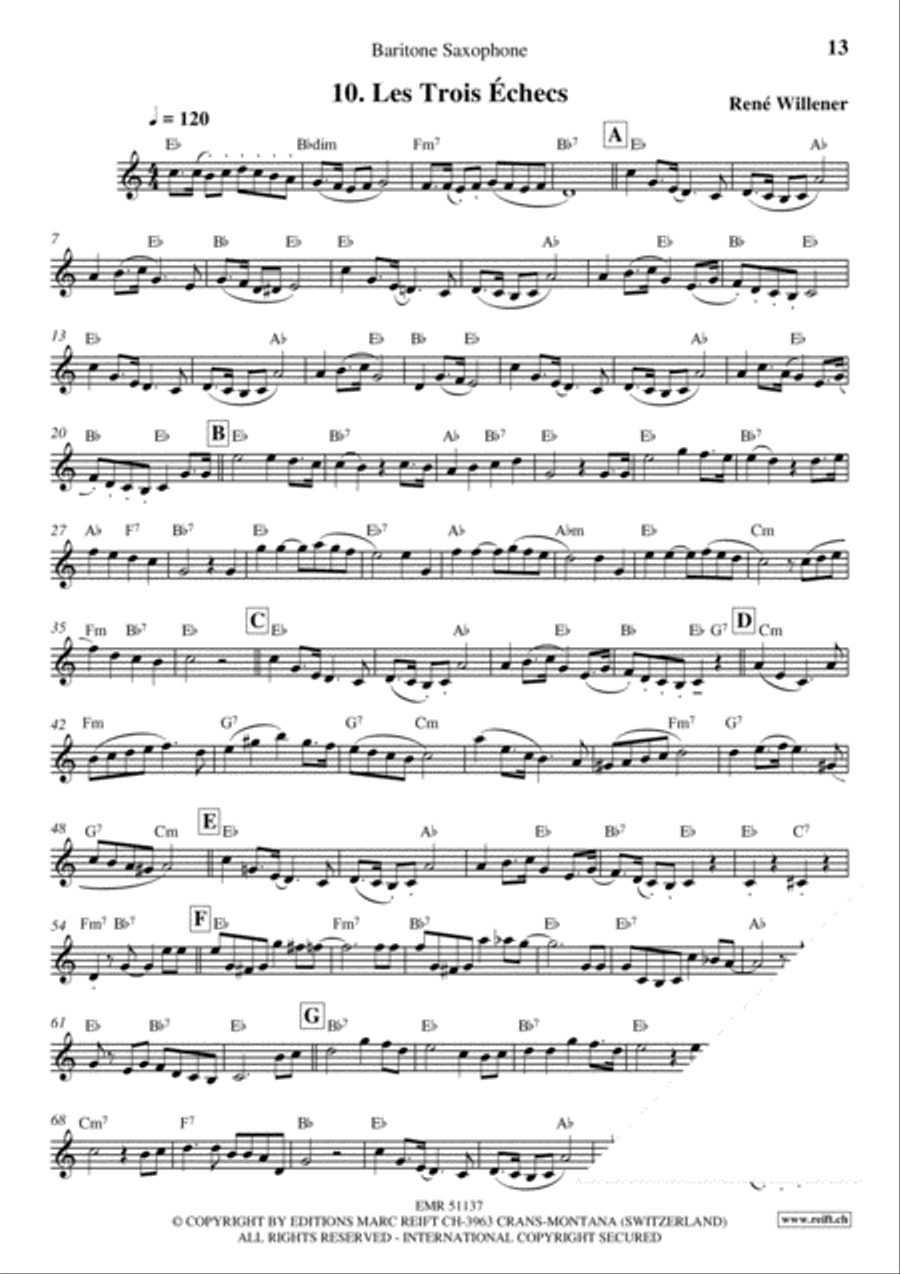 La Fete au Chalet Volume 3 Baritone Saxophone scores gallery preview page 12