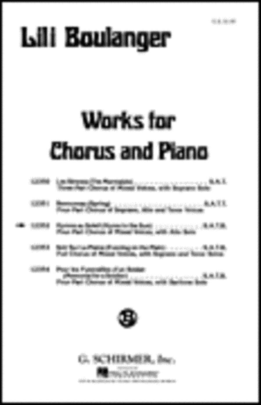 Hymne Au Soleil (Hymn to the Sun) 4-Part scores gallery preview page 1