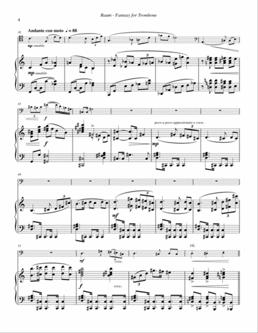 Fantasy for Trombone and Piano image number null