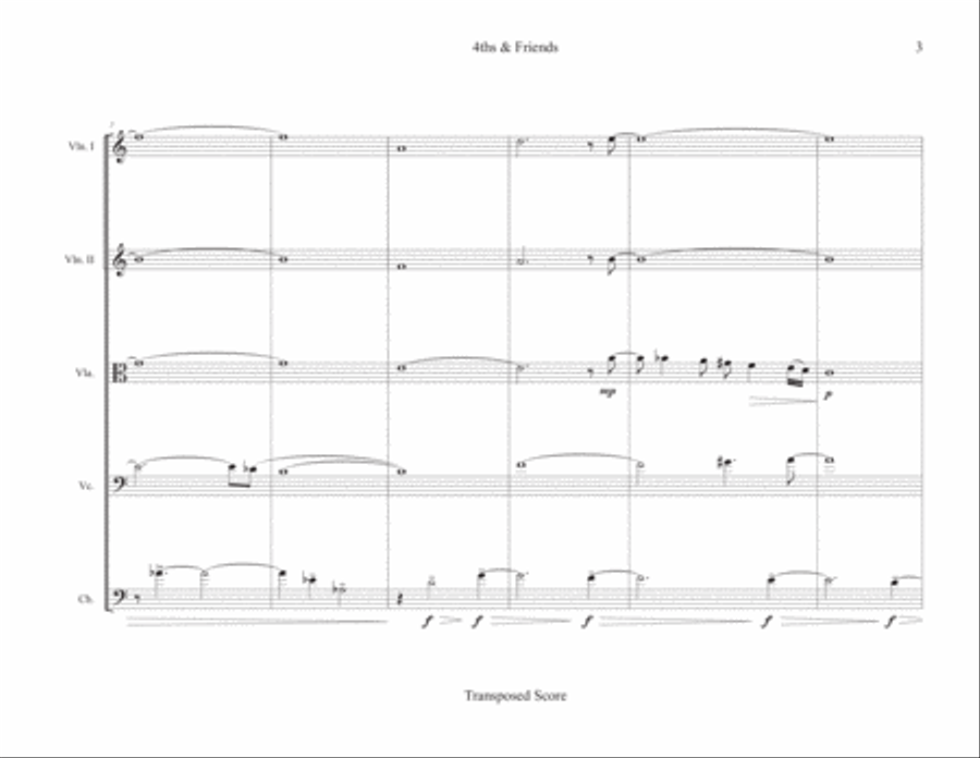4ths & Friends (Score & Parts) String Orchestra scores gallery preview page 3