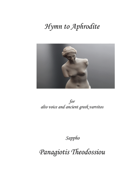 "Hymn to Aphrodite" for alto voice and ancient Greek varvitos image number null