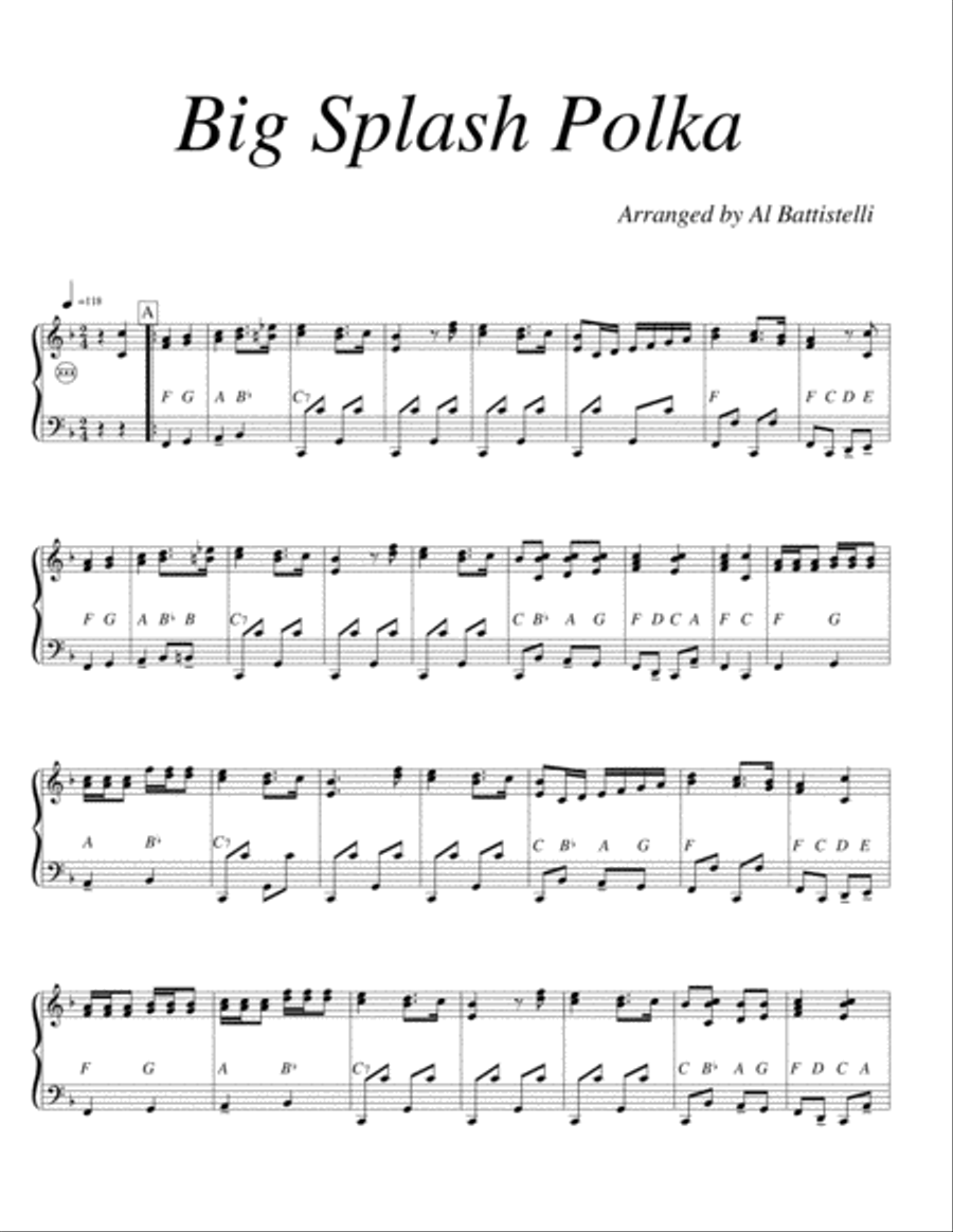 Big Splash Polka Accordion scores gallery preview page 1