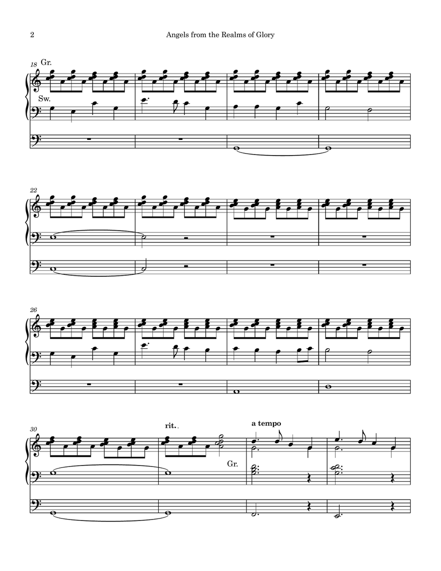 Angels From the Realms of Glory (Regent Square), organ work by Phil Lehenbauer Organ Solo scores gallery preview page 3