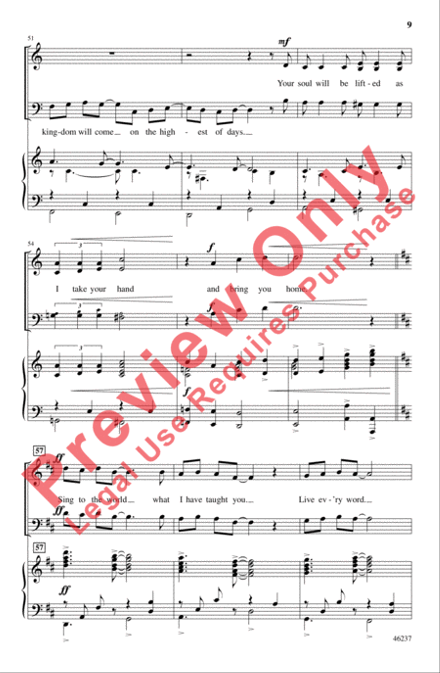 Sing to the World 4-Part scores gallery preview page 9