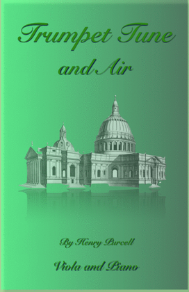 Book cover for Trumpet Tune and Air, by Purcell; for solo Viola and Piano