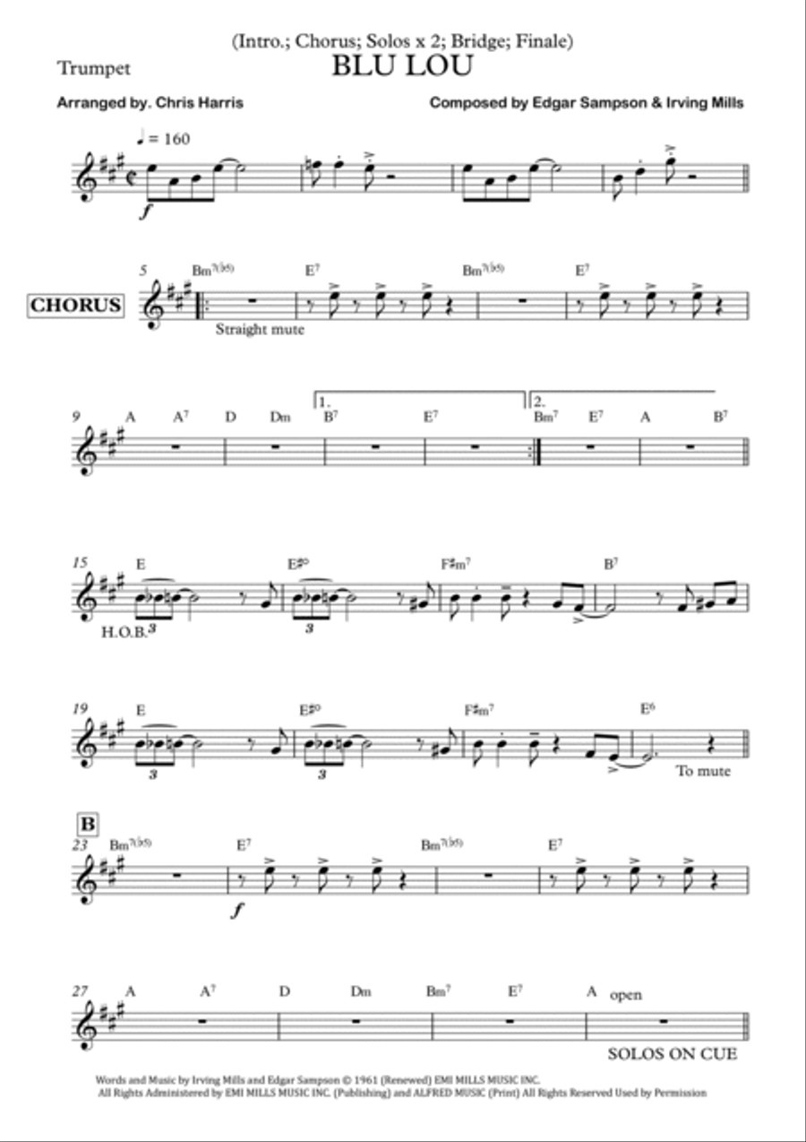 Blue Lou Jazz Ensemble scores gallery preview page 4