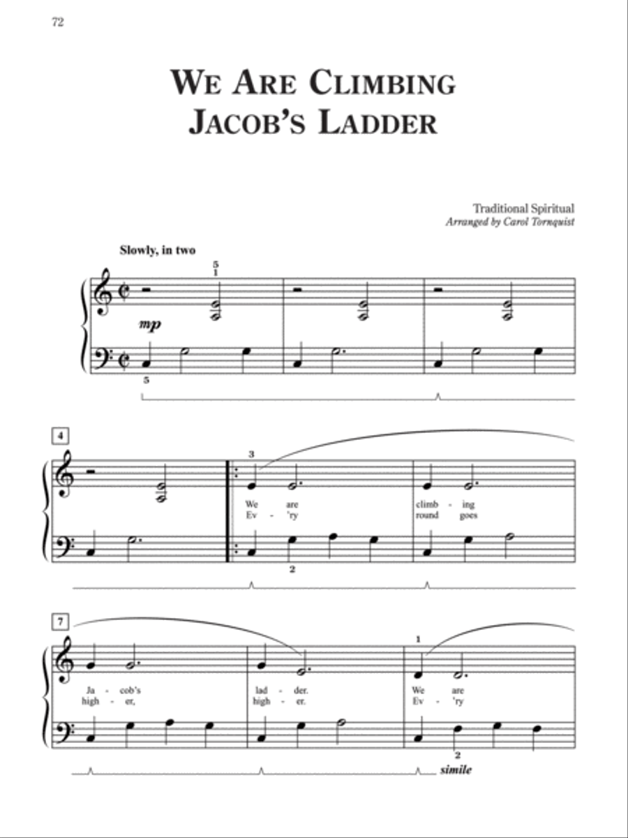 Pure & Simple Spirituals Pure & Simple Spirituals Easy Piano scores gallery preview page 5