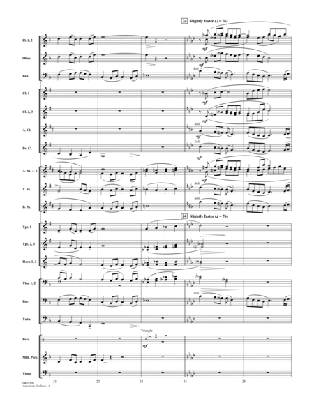 American Anthem (from The War) - Full Score
