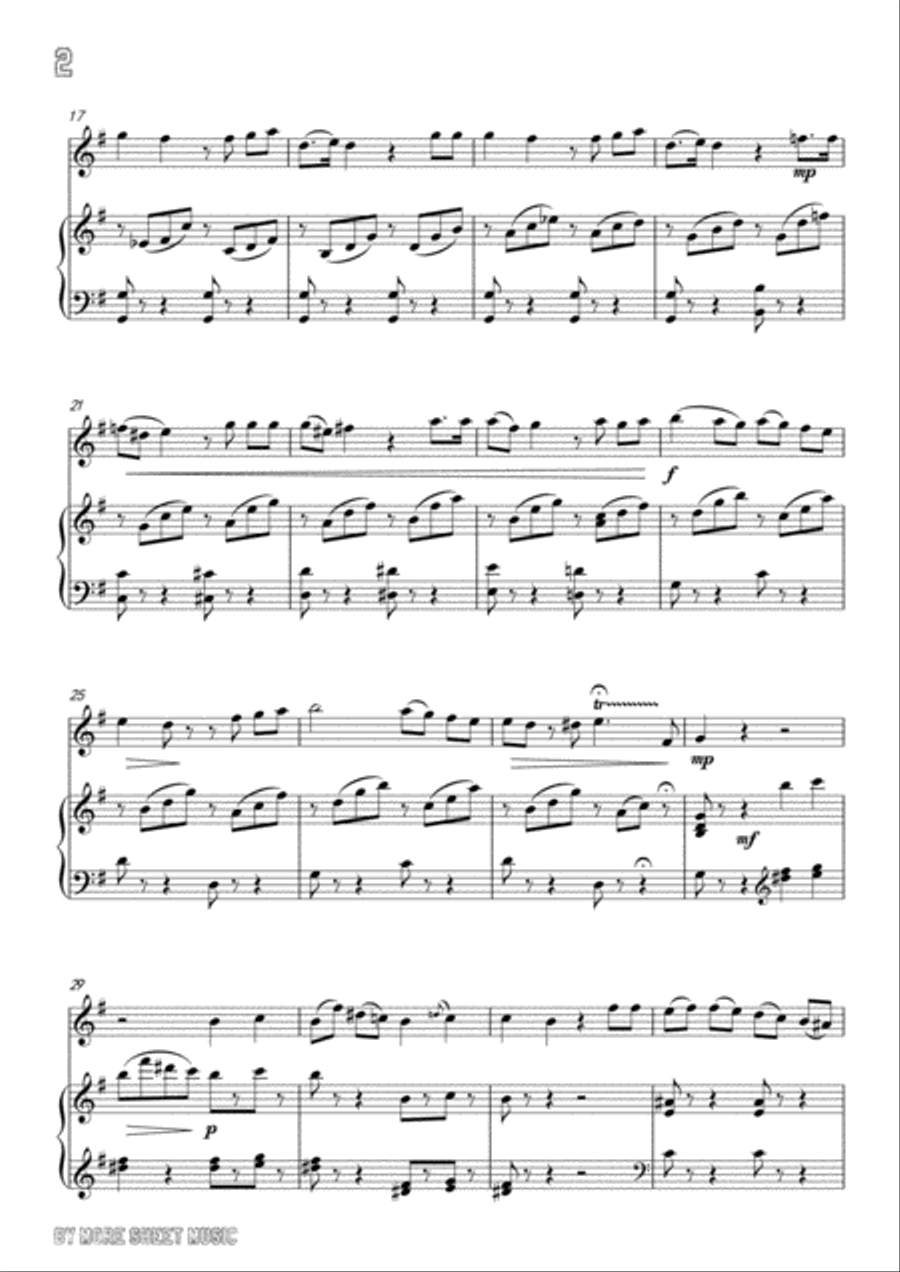 Bellini-Per pietà,bell' idol mio,for Violin and Piano Voice scores gallery preview page 4