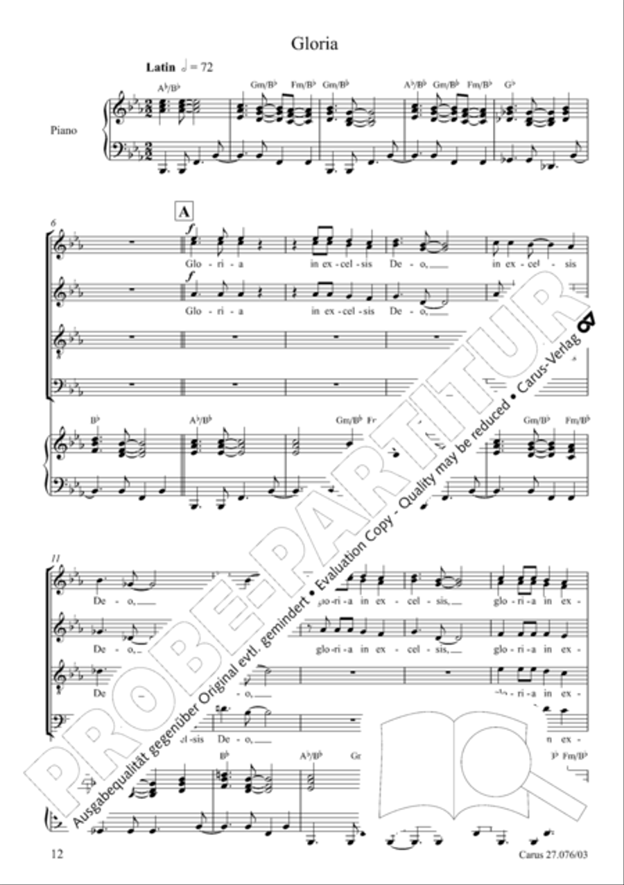 Missa in tempore incerto 4-Part scores gallery preview page 13