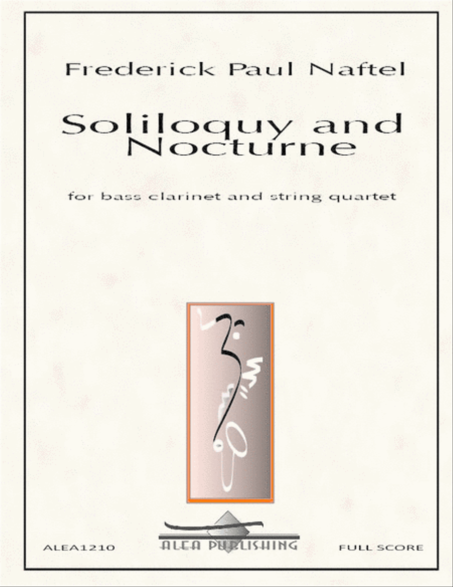 Soliloquy and Nocturne Soliloquy and Nocturne Bass Clarinet scores gallery preview page 1
