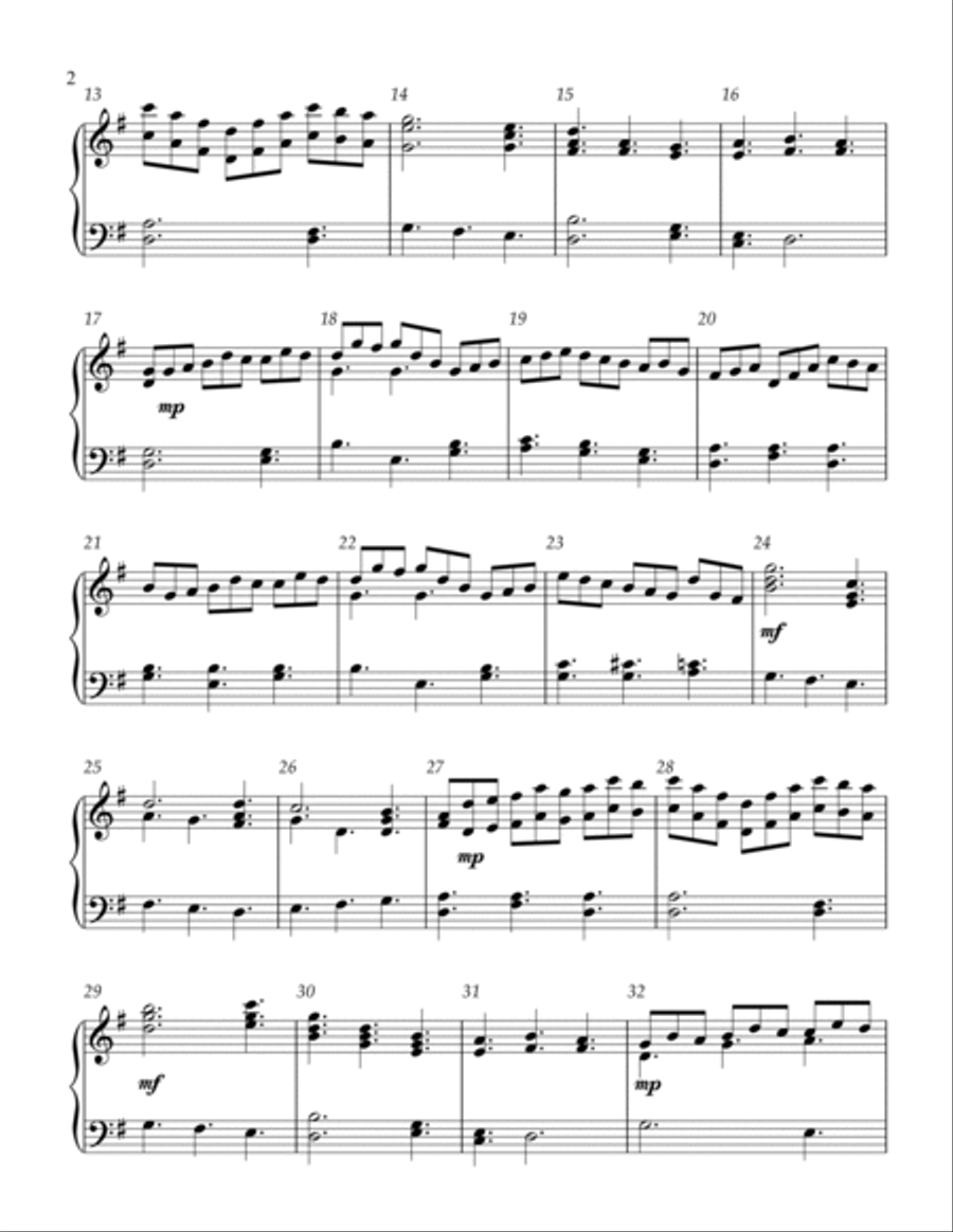 Jesu, Joy Of Man's Desiring (3 octave handbells) 3-Octaves scores gallery preview page 3